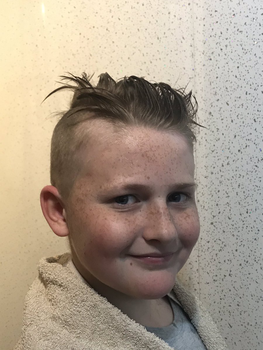 dawnegreen1's tweet photo. @JoeMarler when your son convinces your husband to give him a Marler hair do! 😂 https://t.co/JYj6MTDzsW