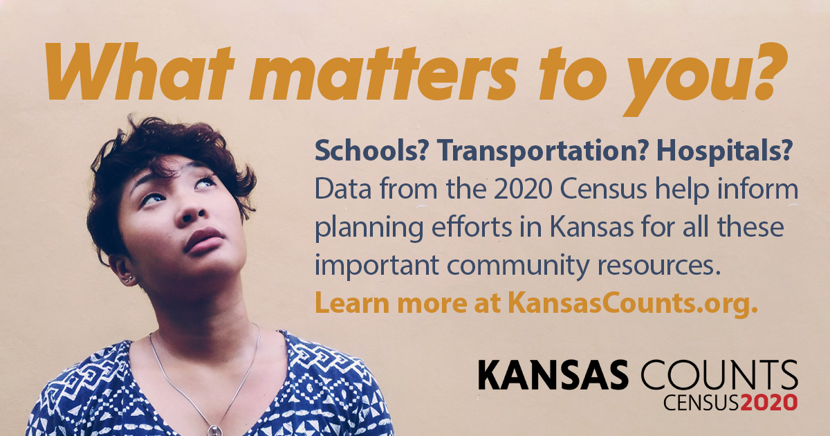 KansasCounts's tweet photo. A6: What matters to you? Schools? Transportation? Hospitals? Data from the #2020Census help inform planning efforts for all these important community resources. To learn how census data impacts you and your community, visit https://t.co/uSE3QgInBE
#KansasCounts #KSCensusChat https://t.co/AxBtJWR5WI