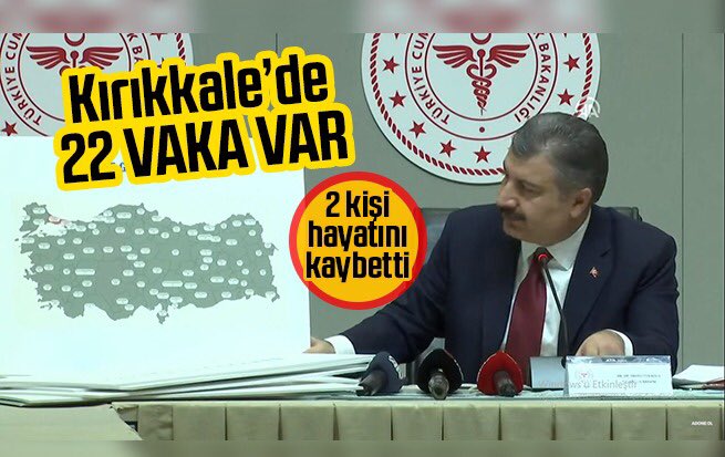 KIRIKKALE'DE 22 KİŞİ KORONAVİRÜSE YAKALANDI, 2 KİŞİ DE HAYATINI KAYBETTİ
gazetekale.com/haber-kirikkal…