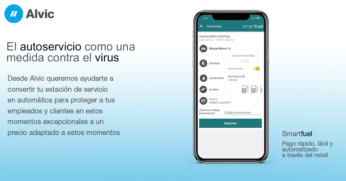alvicgroup's tweet photo. Protege tu negocio, clientes y empleados con @AppSmartFuel, evitando el menor contacto, el contagio y la propagación del virus https://t.co/k1BKI4ros2 https://t.co/cySXxVVfOU