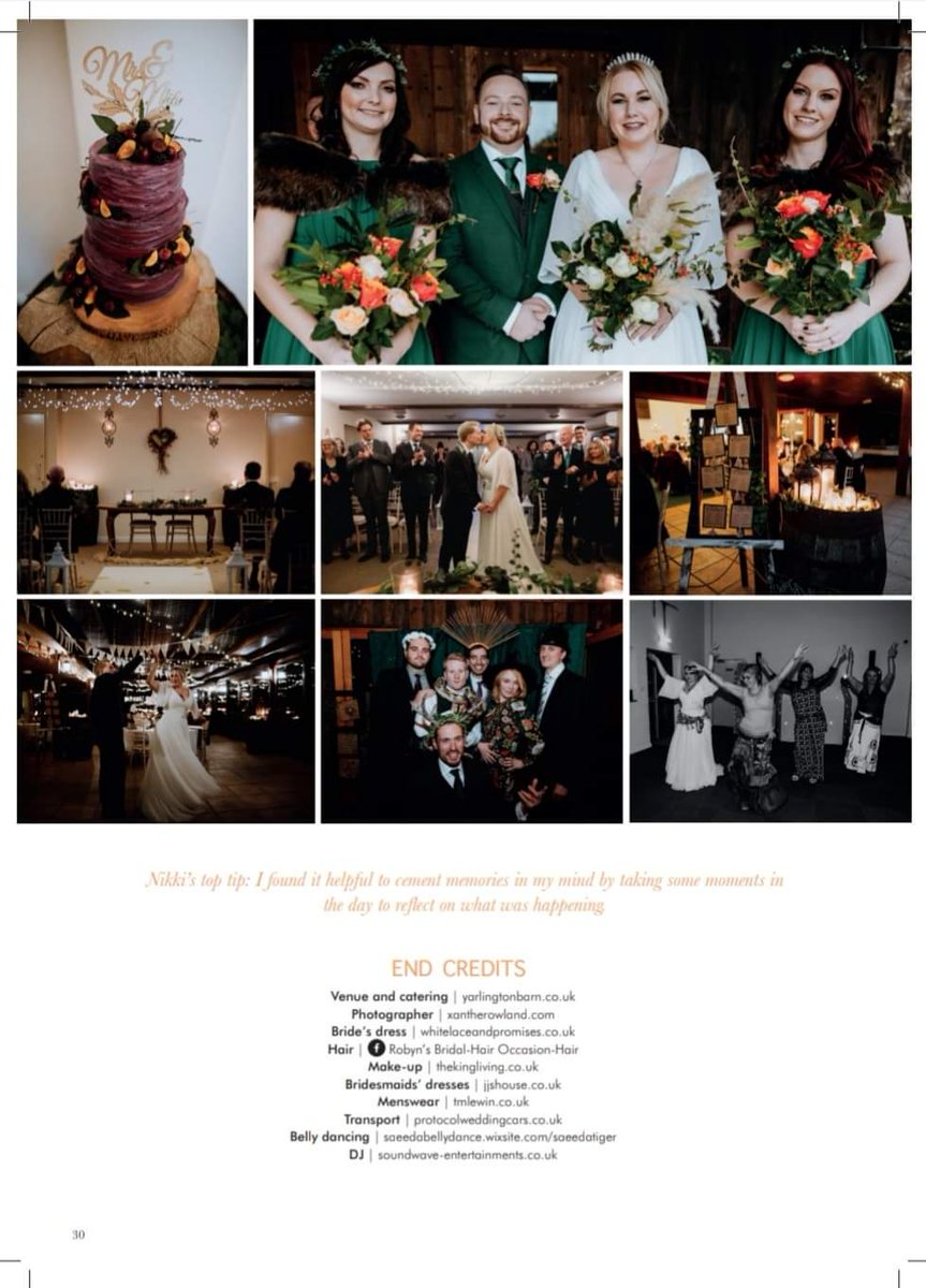 yarlingtonbarn's tweet photo. Wonderful feature of Nikki &amp; Richard's lovely wedding! @yarlingtonbarn with @XantheRowland https://t.co/JsC6edV9QY