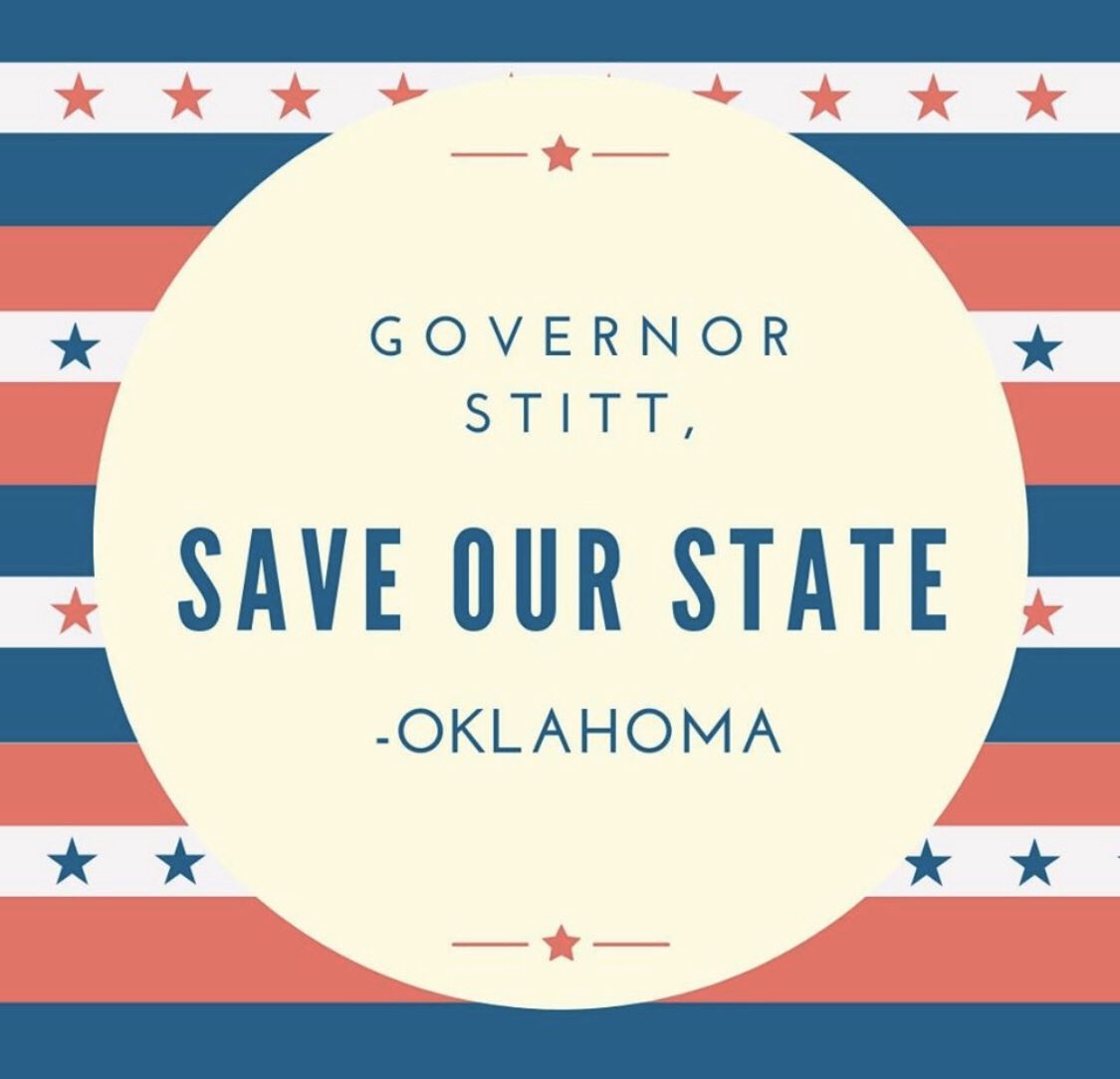 LostSisGrimes's tweet photo. .@GovStitt don’t wait until every county registers a #Covid19 case. It’ll be too late to stop the crisis from overwhelming hospitals. PLEASE issue a statewide #ShelterInPlace order today! Dr. Birx warned all govs to do so at yesterday’s presser.
#SaveOurState #SaveOurStateOK https://t.co/52w562czaJ