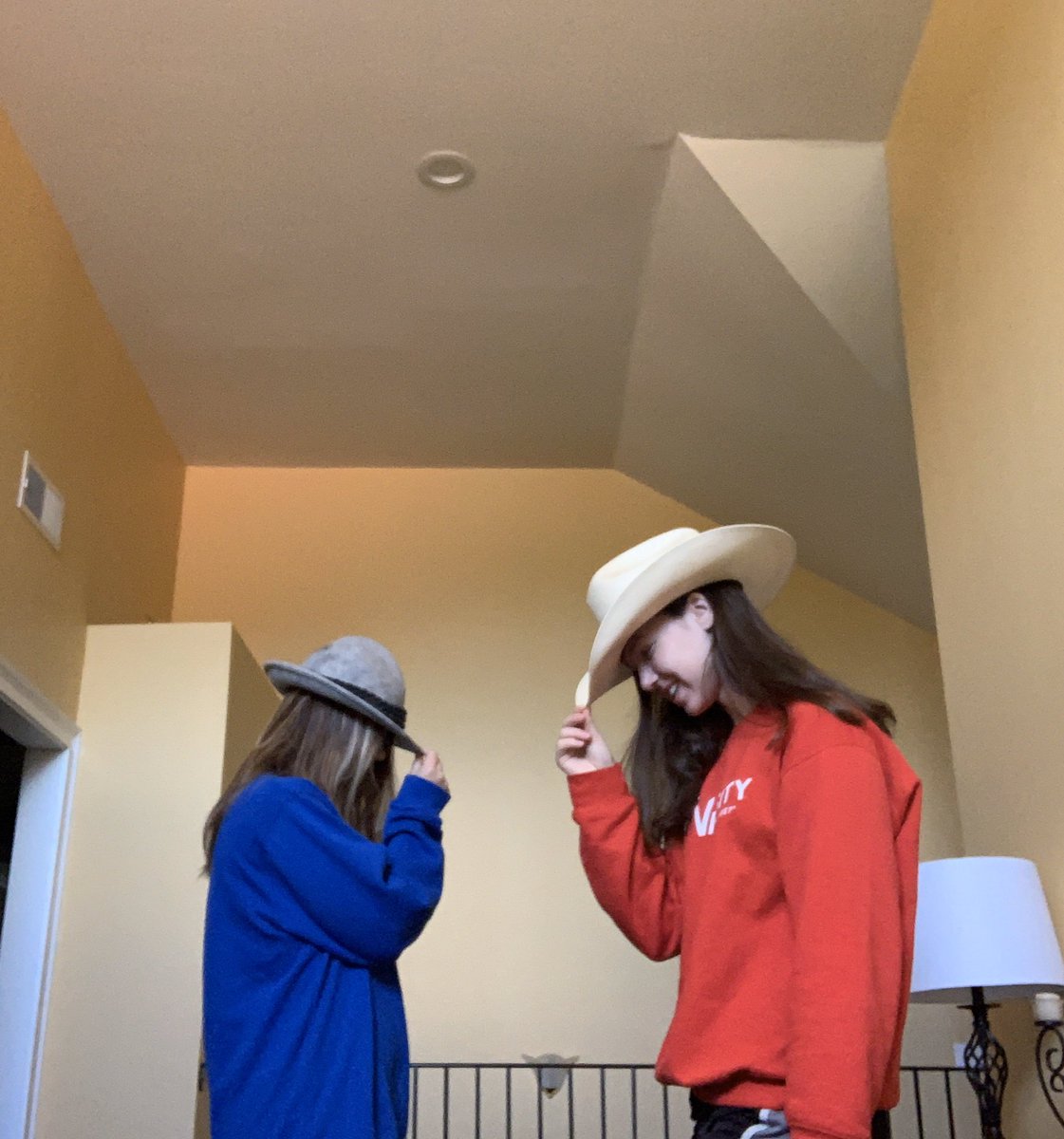 AlexaAvery15's tweet photo. @McCalcteach Spirit Day #3 Crazy Hat 🤠 and Crazy Socks🐧 Day #creekviewspirit https://t.co/ebTiNcEz8L