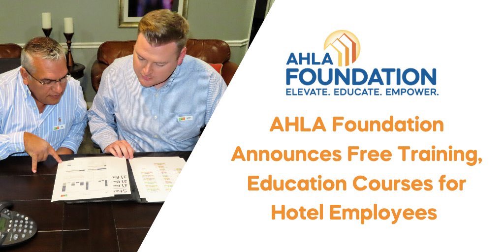 _AZLTA_'s tweet photo. Our national partner @AHLAFoundation is offering free training and educational courses to help hotel employees continue their education and stay connected to their careers. #HospitalityforHope #FreeTraining #AZTogether 

✅ Learn more https://t.co/G4Y7bzURAO https://t.co/EMr6YIOkFX