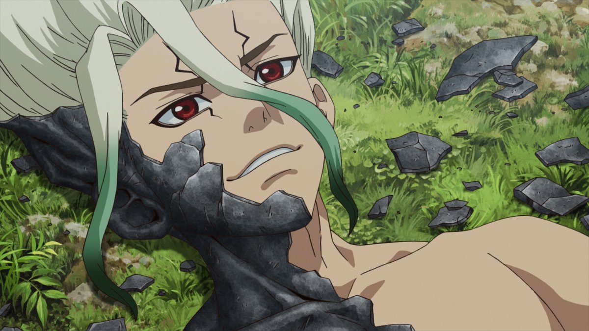 DrStone_EN's tweet image. April 1, 5738

3,718 Years From Today... Senku Wakes Up! 🧪