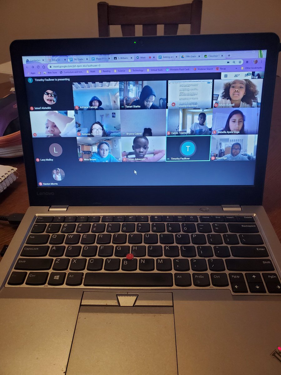SWilliams5th's tweet photo. We got this virtual learning thing figured out @TheChadMcLamb  @MorgantonRoadES https://t.co/dZgoCMoPH6