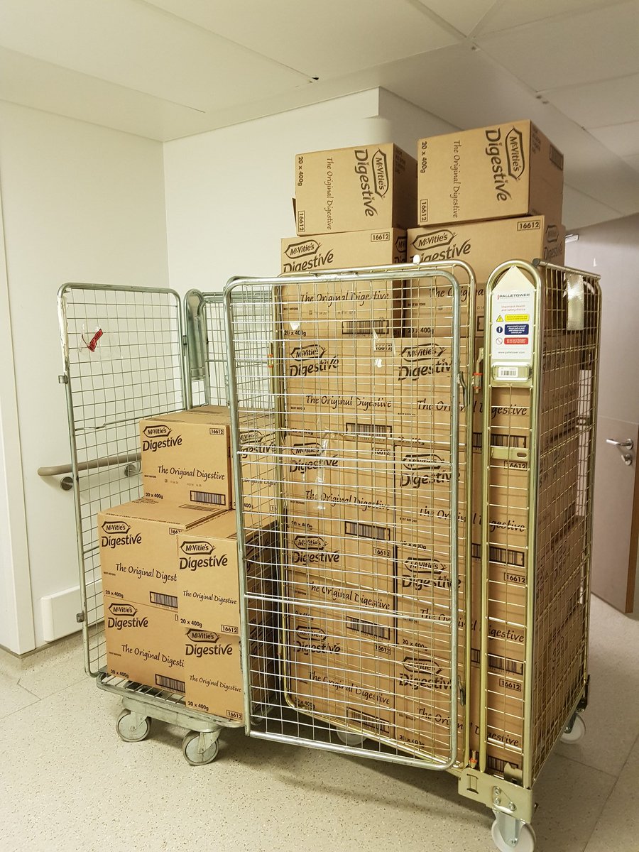 RLHSurgeryHub's tweet image. Anyone for a biscuit? Approx 500 tonnes of @McVities Digestives generously donated to 4th Floor @RoyalLondonHosp. Please tell your teams to come and get some! @peri_team @teamaccu @SurgeryRlh