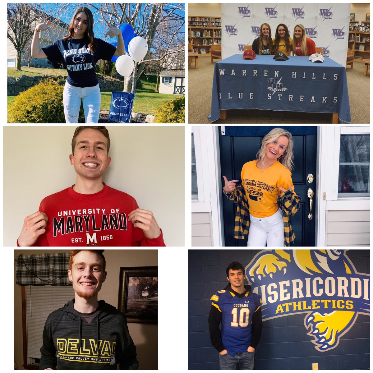 Hills2020's tweet photo. Hey seniors! Send me your college apparel pic! Or your future military commitment, Job commitment, etc pic! I’d like to make a collage of all the seniors and their plans for life after HS! Send those pics! Email me at:wighth@warrenhills.org! 💙 https://t.co/sN2Fw8YyS1