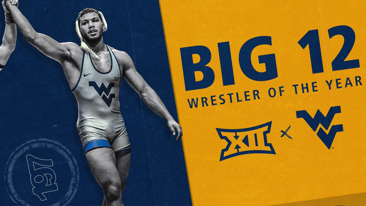 Noah Adams has been named the <a href="/Big12Conference/">Big 12 Conference</a> Wrestler of the Year 💪 

📰: wvusports.co/2JuDjRL