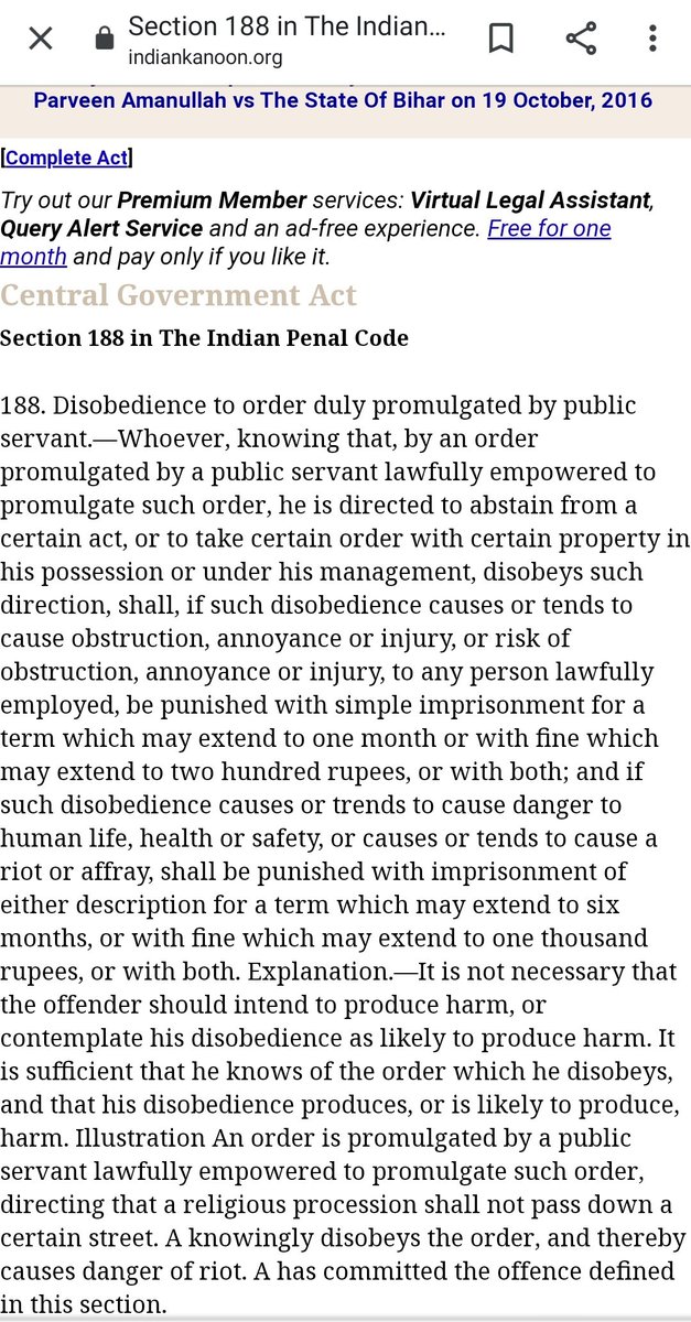 section 188 crpc