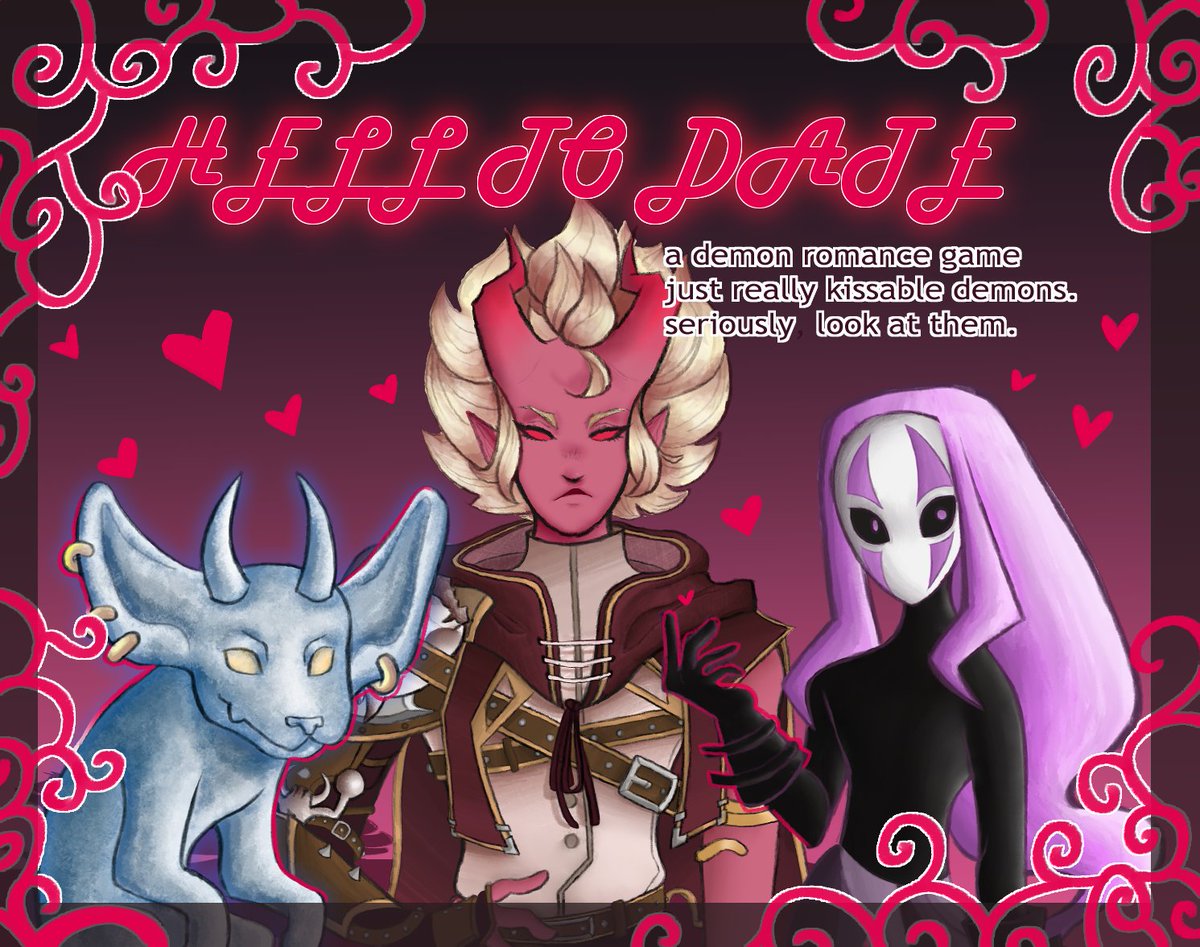 Helltoraze's tweet photo. Although there is a month left of work on Hell to Raze the team thought we should scrap everything and instead make a demonic dating Sim. Now introducing Hell to Date, something great for your social distancing in the month of April. https://t.co/sOjhoIVWYY