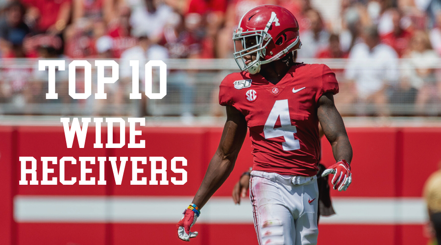 halilsfbtalk's tweet photo. Top 10 wide receivers in the 2020 NFL Draft
1. Jerry Jeudy, Alabama
2. Ceedee Lamb, Oklahoma
3. Henry Ruggs III, Alabama
.
.
.
#NFL #Footballtalk #NFLDraft #ProspectRankings #WideReceivers #2020NFLDraft #CollegeFootball https://t.co/eCM6oJua85 https://t.co/0uGM1tAg5Q