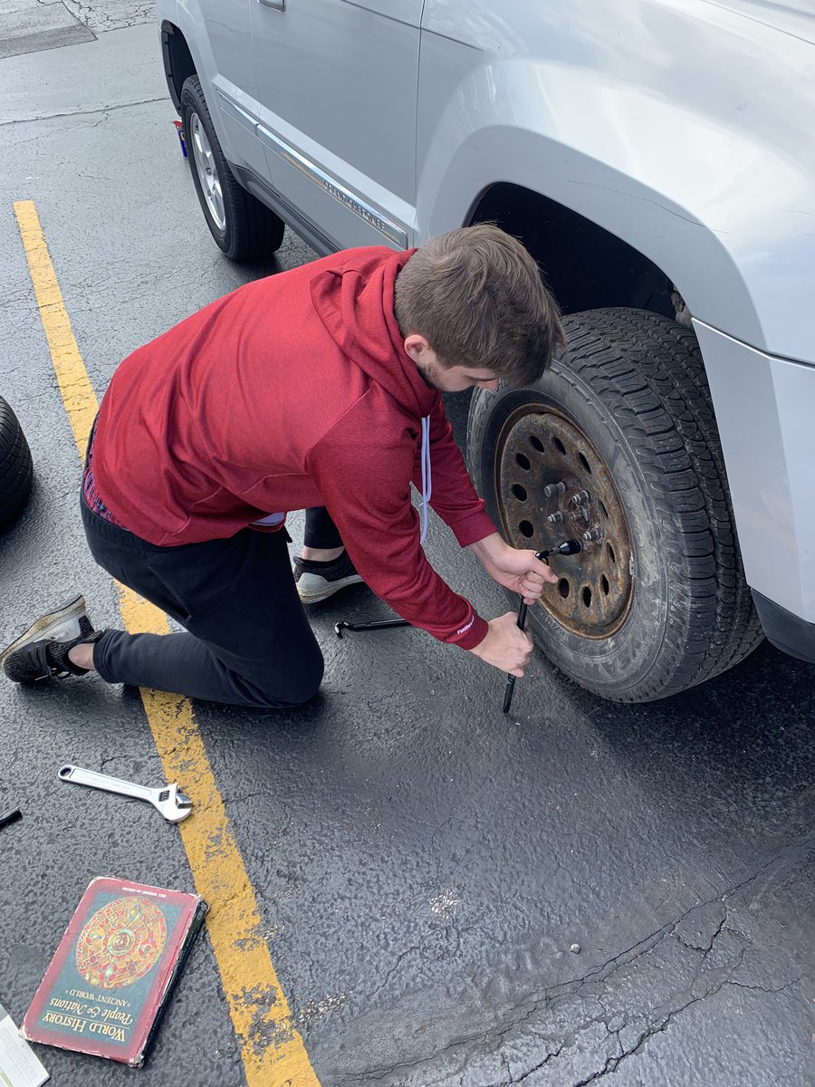 GarisMath's tweet photo. Took a break from elearning to do some real world learning! Some old textbooks even helped! Thanks @keegan_garis #gettinghandsdirty @mgarispsych @Mackgaris https://t.co/tOu4GUdFuT