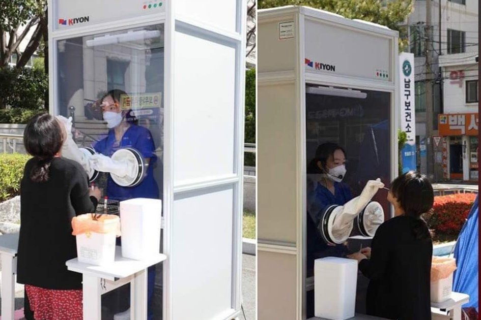 Güney Kore sokak ve caddelerde vatandaşlarına ücretsiz Koronavirüs testi yapmaya başladı.