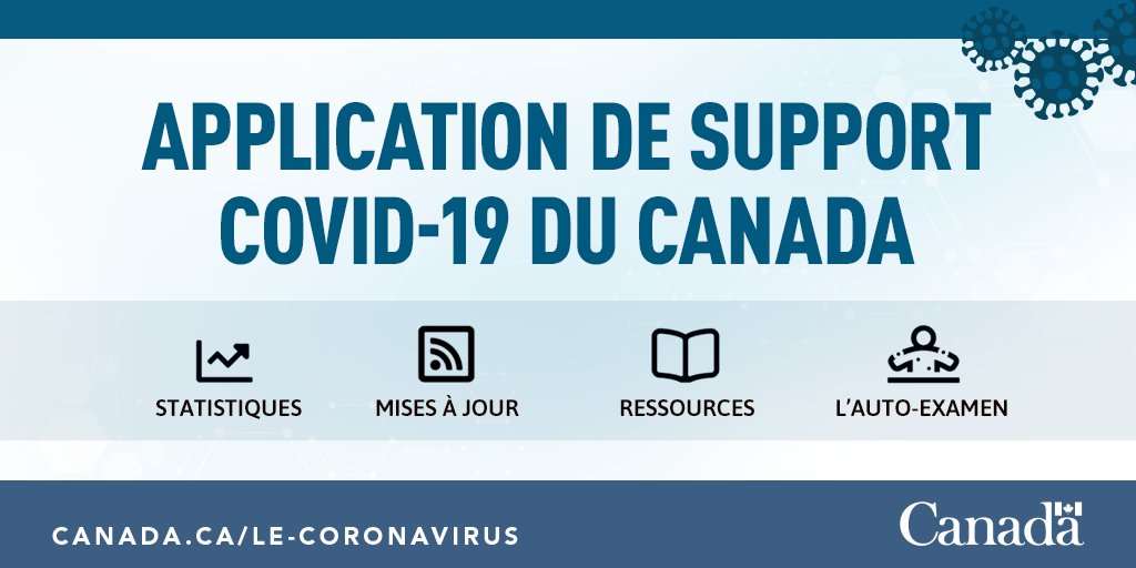 Tous les renseignements sur la #COVID19 à portée de main! Utilisez l’application Canada COVID-19 du gouvernement du Canada pour obtenir tous les détails sur la #COVID19 au Canada. 
ow.ly/K7Z450z2hcv