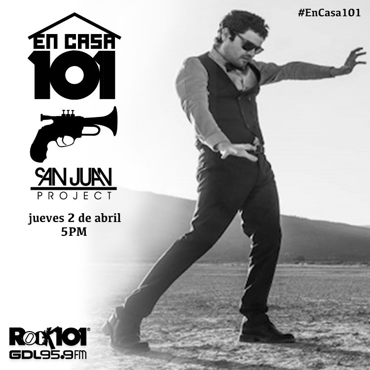 pavlog's tweet photo. Mañana en #Rescate vamos a tener a @artruco de @SanJuanProject aventándose una sesión en vivo

Seguimos #EnCasa101 
por @Rock101_Gdl 95.9FM

📻 https://t.co/BirGwMQqvV