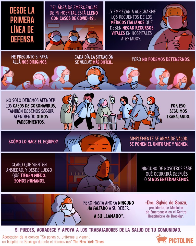 pictoline's tweet photo. Desde hace varias semanas, miles de trabajadores de la salud luchan contra la epidemia en todo el mundo.
Esta es la historia de una de ellas: https://t.co/No68dPN62M