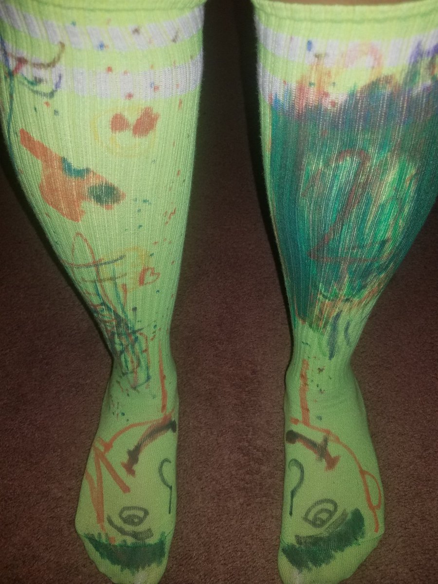 BriceidaG12's tweet photo. I had no crazy socks to wear but my boys were so happy to help me out 😊 
#VirtualSpiritWeek 
#crazysocks
#teamwork 
#zavalastarz https://t.co/i079JjjFe1