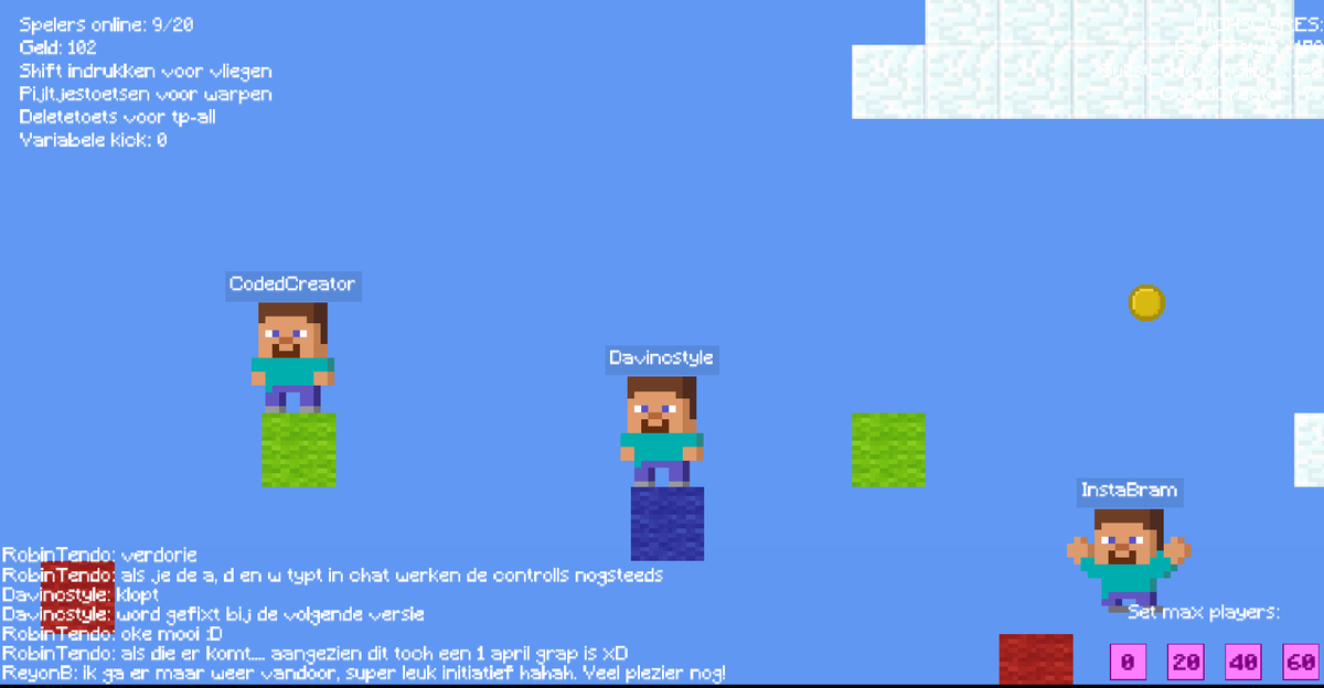 Kom je ook op DroomCraft: The game? Er is een parcours, blockparty en nog meer!

droomcraft.nl/game