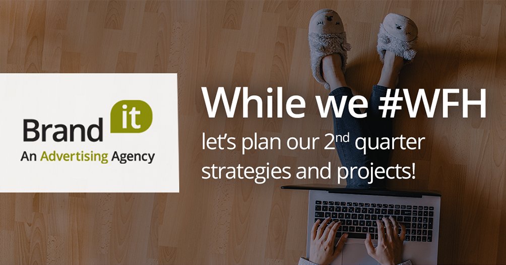 BrandItAdv's tweet photo. Now is the perfect time to plan 2nd quarter marketing strategies and projects. We're available for video and phone conferences – let's start the conversation about your company's future marketing needs! 
https://t.co/66MYXBgiPM
#wfh #staystrongtogether https://t.co/Qd8sHaqk5O