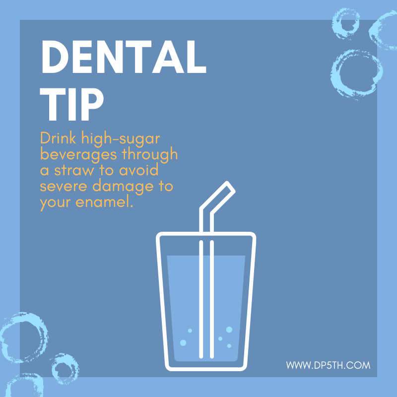 dp5th's tweet photo. Craving a sip of soda? Try drinking it through a straw. It's the best way to enjoy a sugary drink without damaging your enamel. 🦷🥤

#enamel #dentaltips #oralhygiene #oralcare #dentalfacts https://t.co/uNV38wlPXo