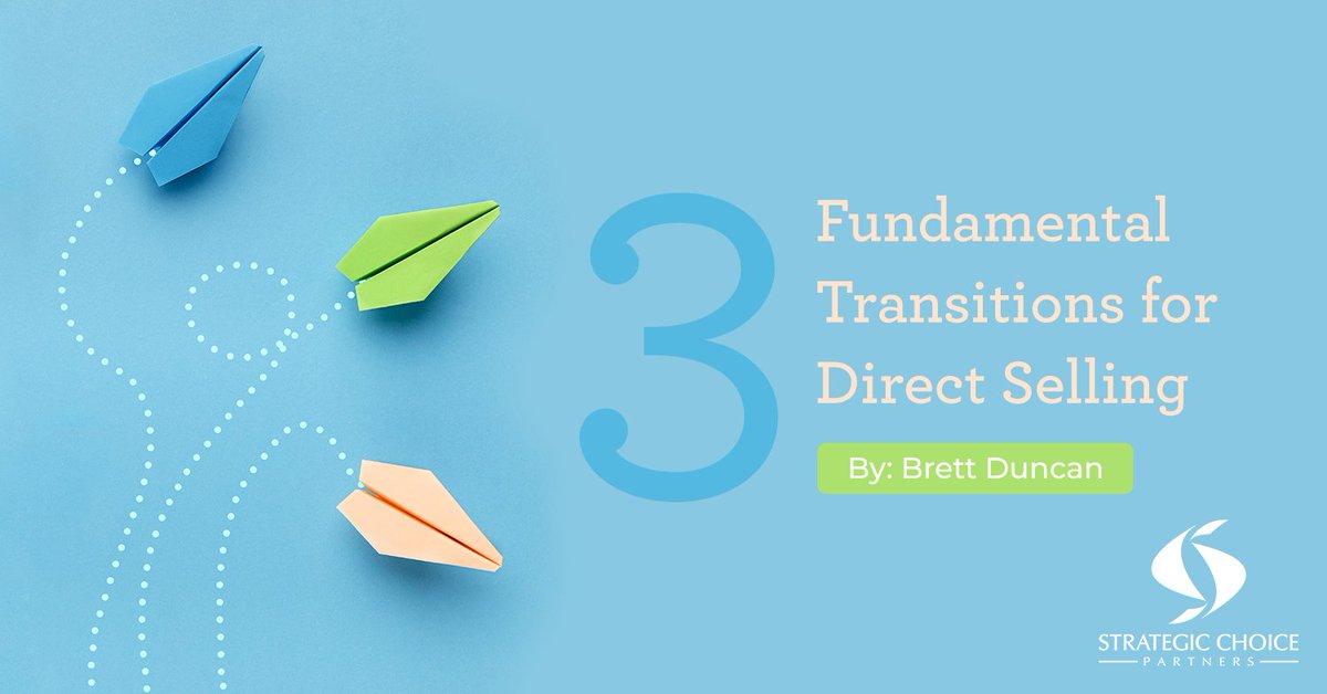 bdunc1's tweet photo. "The three transitions below encompass the most important areas for a direct selling company to address as quickly as possible. These aren’t meant to be new concepts, but rather a cheat sheet for your next team meeting. "

https://t.co/b60P9FTDTs https://t.co/eLjgYjn3k7