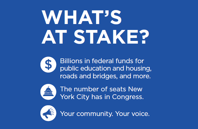 NYCMayorsOffice's tweet photo. It’s Census Day! How we respond to the Census in 2020 will determine our city’s future representations and funding until 2030. We need every single New Yorker to #GetCountedNYC.

Fill out the census now at: https://t.co/dvEZpmvSKI https://t.co/G4EmIBdrPm