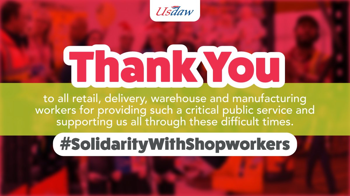 vincemaple's tweet photo. At #LabConf19 I was pleased to second, on behalf of the ALC, the High Streets motion proposed by @UsdawUnion - their members are literally the front line of ensuring people have much needed supplies at this most unprecedented time #ThankYou #COVIDー19 #SolidarityWithShopworkers https://t.co/SN5DNtpzMw