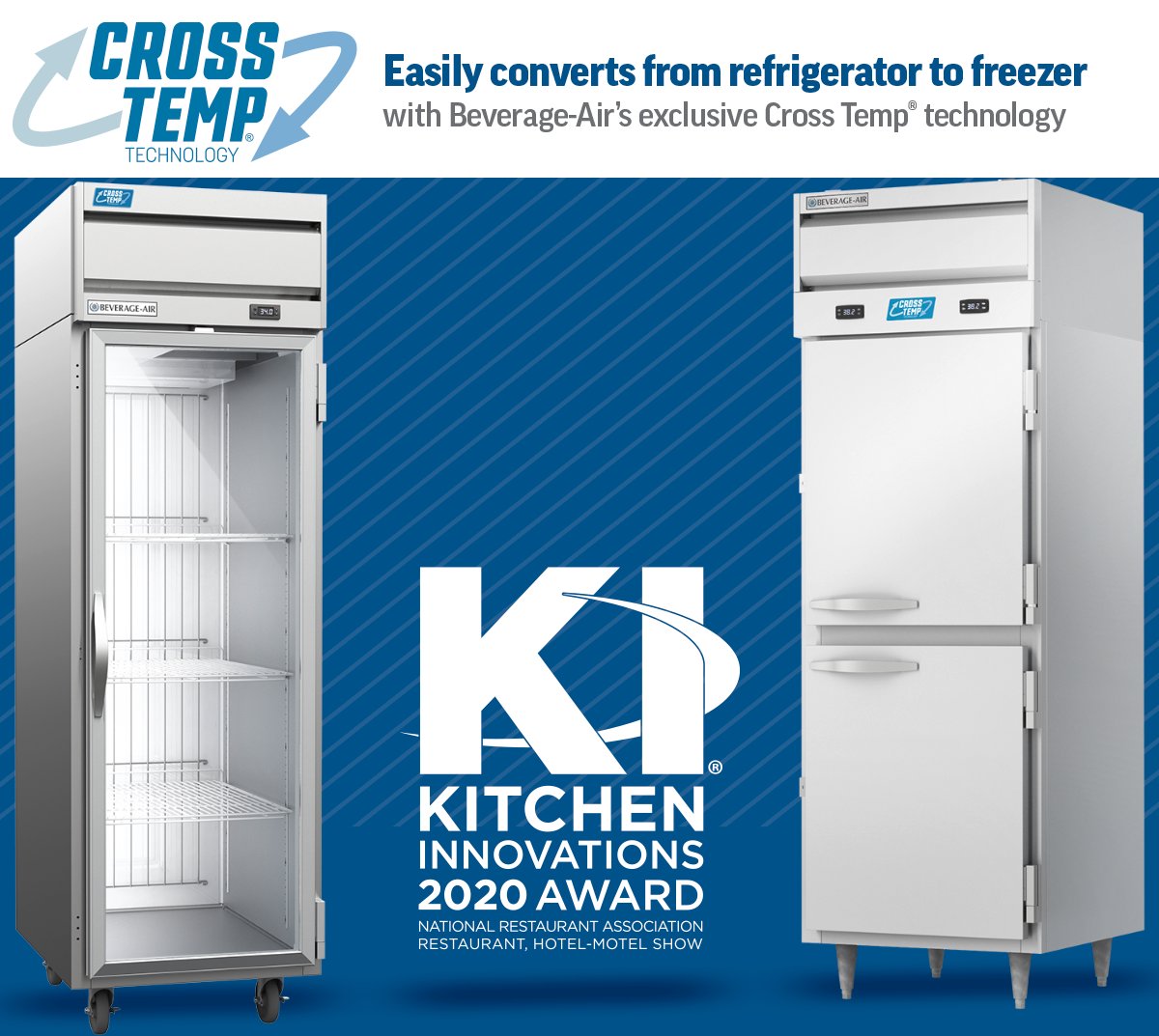 Beverage_Air's tweet photo. Our Cross Temp® units offer the flexibility you need! In stock and ready to ship. #KIwinner #Crosstemp #aligroupfs https://t.co/2GA9AZESXI