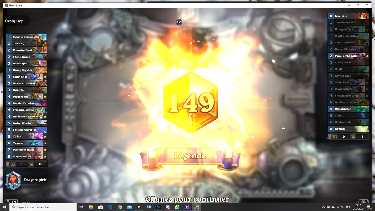 Got legend with my quest roar druid list the 1st of the month. :) The deck is more flexible than normal druid lists and can deal with many situations while constantly generating a lot of threat

AAECAaHDAwau0gL1/ALJnAP4oQPIogOftwMMVl/+AfcD5gXEBqmiA9yiA++iA9mpA/+tA/m1AwA=