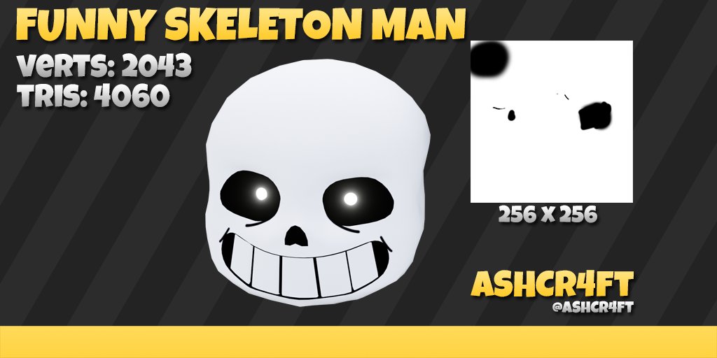 Ashcraft On Twitter As Tribute To The Very First Ugc Concept Ive Ever Made Funny Skeleton Man Robloxugc Roblox