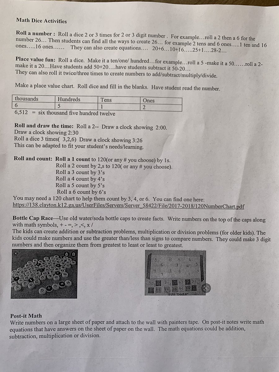 A new list of activities has been dropped off at Dollar General, Post Office, Morgan’s and Jarman’s. This week’s is on orange paper.