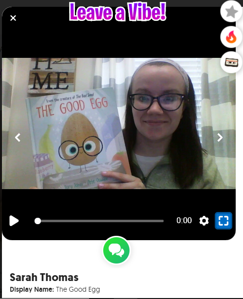 brightinprimary's tweet photo. Engaging students from afar can be a challenge. That's why I am using @Flipgrid to read aloud some of our favorite stories and keep pushing as many books as possible!📕📗📘📙📚 #BookPusher #VBAlwaysLearning https://t.co/QTj3OUQPGg