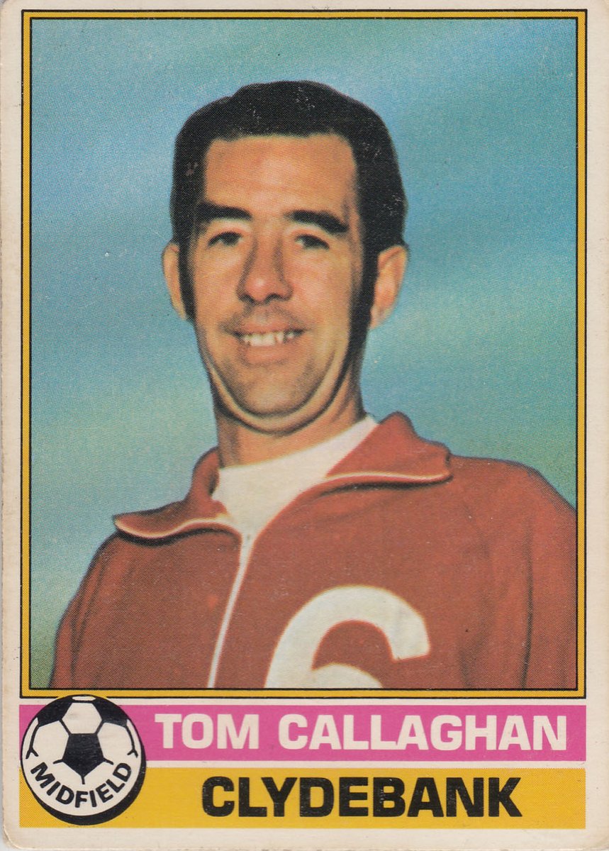 ScotsFootyCards's tweet photo. #TomCallaghan #Clydebank #Topps 1977 https://t.co/ctkfFIqGDb