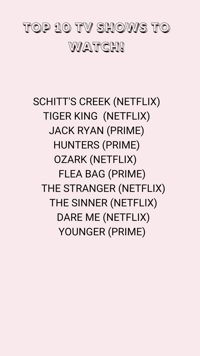 privtalks's tweet image. A list to help you be productive #NetflixAndStayStill #primevideo