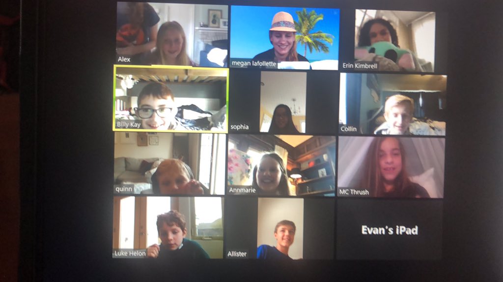 CassinghamCubs's tweet photo. Mrs. LaFollette took her students to the beach today for a class meeting using Zoom for distance learning! https://t.co/25zRMagHaB