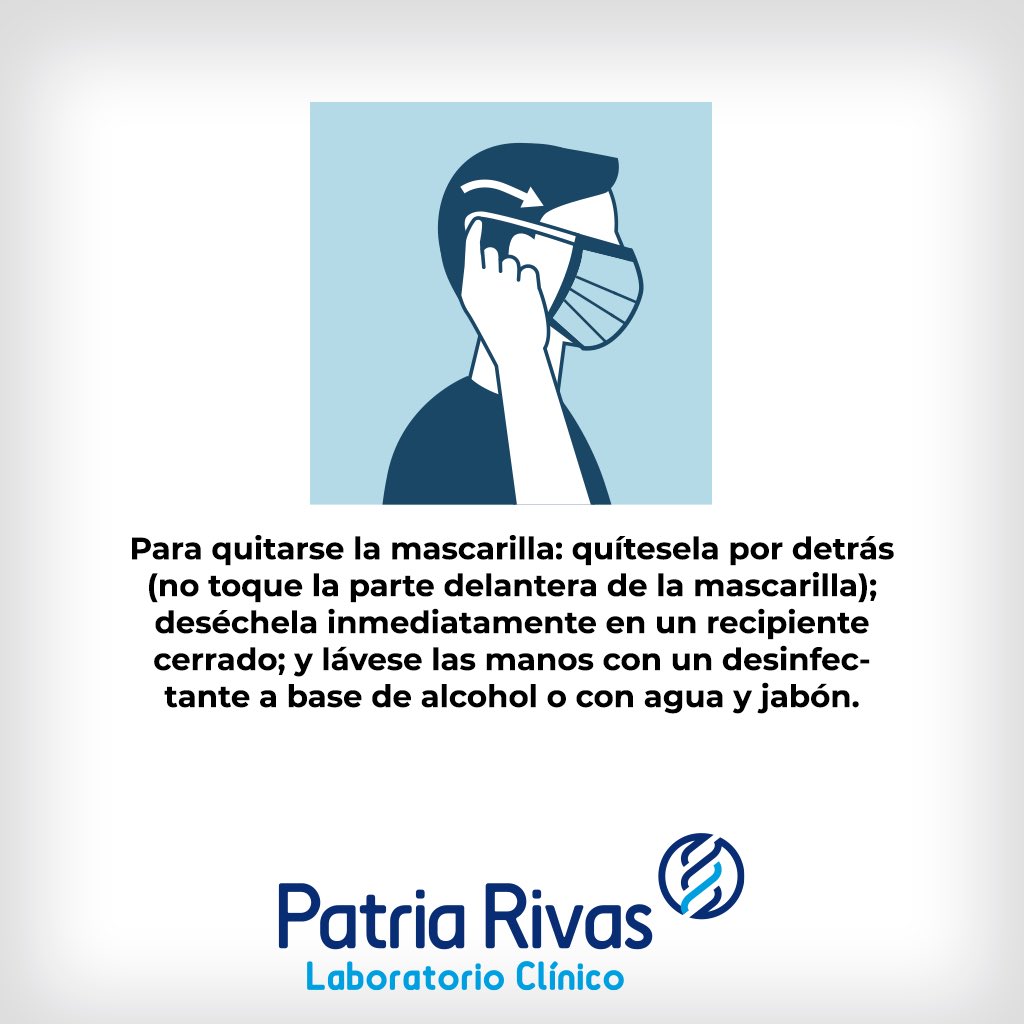 LabPatriaRivas1's tweet photo. Cómo ponerse, usar, quitarse y desechar una mascarilla.

Fuente: OMS

#tusaludestaentusmanos #labpatriarivas #coronavirus #covıd19 https://t.co/mfxeUzlyt8