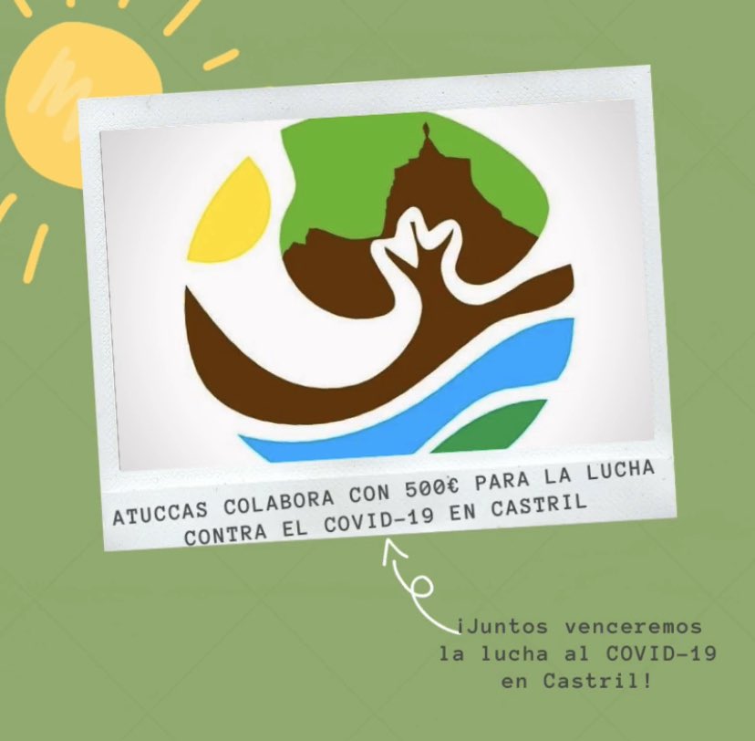 AytoCastril's tweet photo. #CombatiendoElVirus 🦠|@ATUCCAS se suma a la iniciativa, aportando 500€ para la adquisición de #EPIs y productos desinfectantes para el plan municipal de acción contra el #COVID19. 

Gracias 🙏🏼 a todos por vuestra colaboración.

¡Juntos somos más fuertes! ¡Lo lograremos! https://t.co/NbmQ6mlBAC