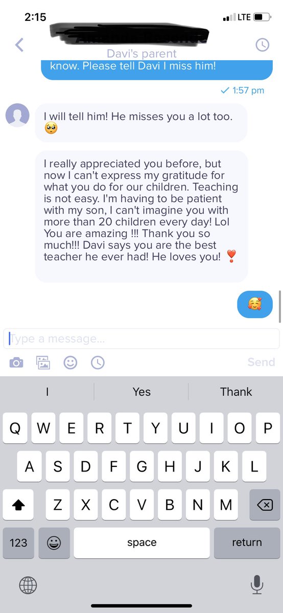 Such a sweet message from a parent during these challenging times! <a href="/HayesElementary/">Hayes Elementary</a> <a href="/HayesPrincipal/">T. R. Watson</a>