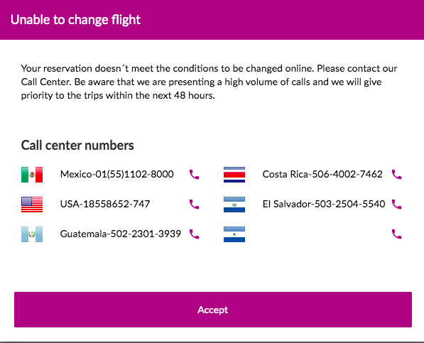 ihawley's tweet image. Como sabe @flyvolaris si tu vuelo es en las siguientes 48 horas cuando hablas por teléfono y la grabadora no te pide nada de información? Llevo hablando días y mi vuelo sale el viernes y lo quiero cambiar. Cuando hablo, la grabadora me cuelga después de 10-15 min esperando! #help