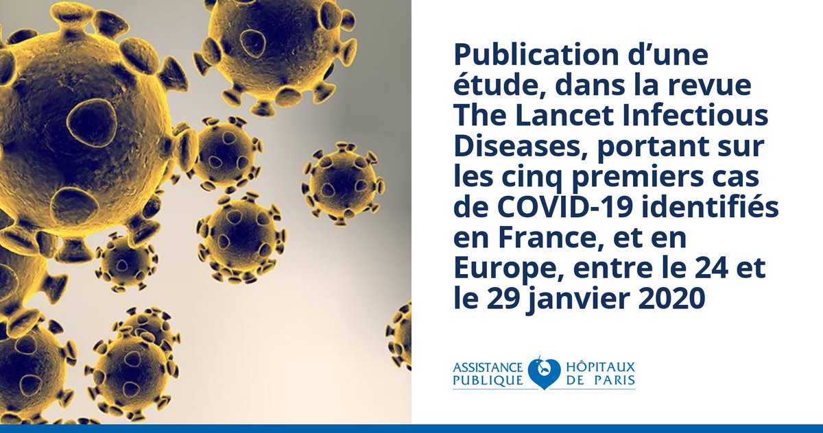 Ap Hp Auf Twitter Recherche Publication D Une Etude Dans La Revue Thelancetinfdis Portant Sur Les Cinq Premiers Cas De Covid 19 Identifies En France Et En Europe Entre Le 24 Et Le 29 Janvier