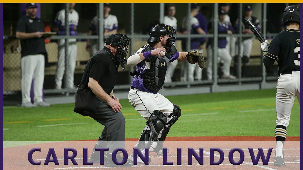 UNWBaseball's tweet photo. Today's F.O.C.U.S. Feature - ­­­Carlton Lindow
Lindow was selected captain for this years squad after being a huge part of the 2019 success. He received his second consecutive award, UMAC All-Conference First Team. Read more here: https://t.co/isvxIbc24Y https://t.co/ImYkdd1AoB