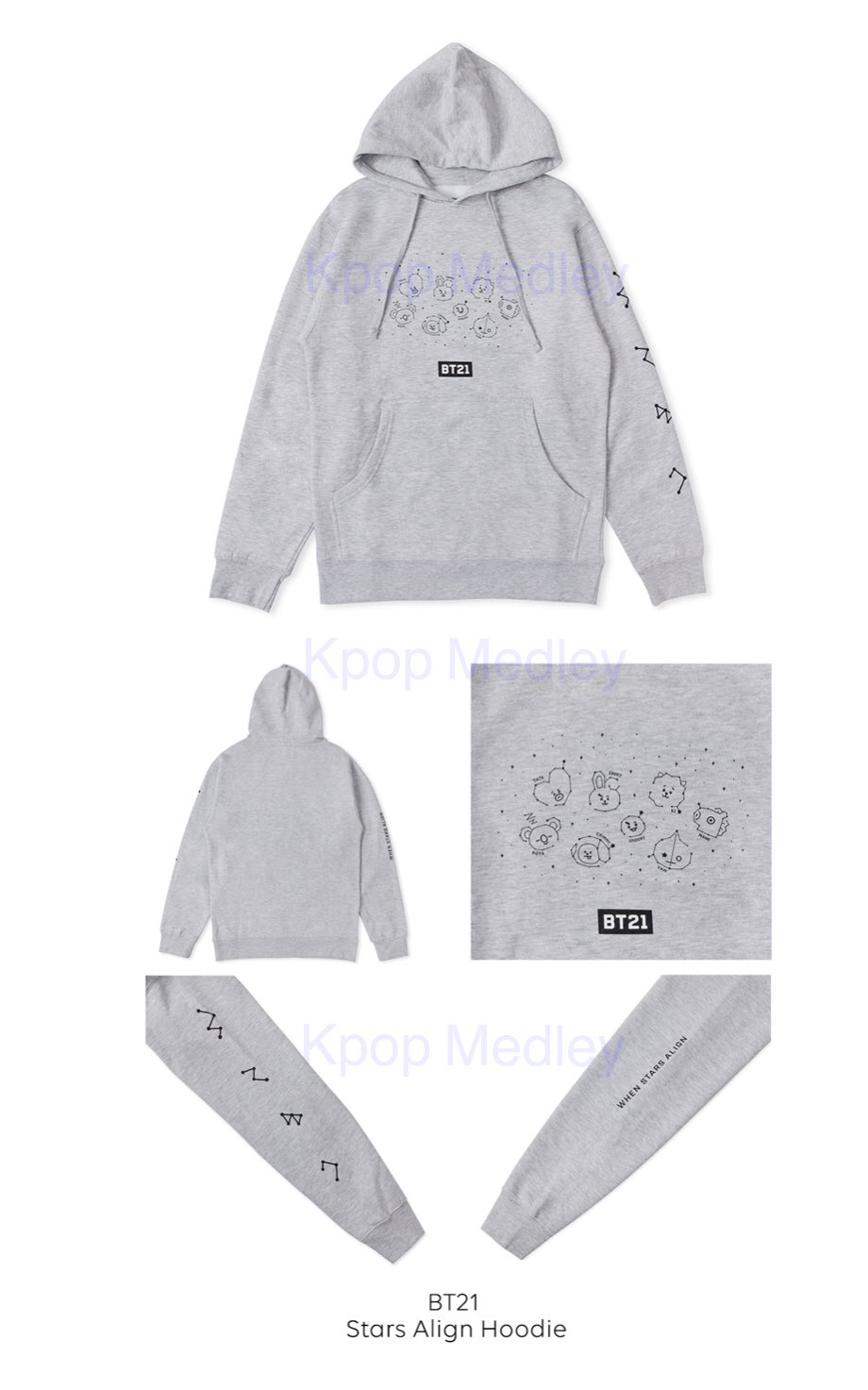 bt21 merch hoodie