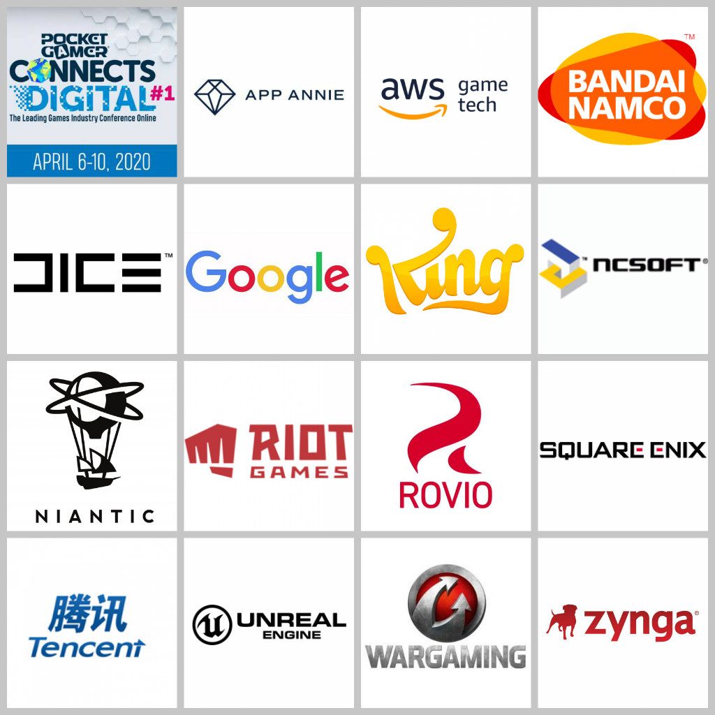 PGConnects's tweet photo. From Amazon to Zynga: your guide to who’ll be online for Pocket Gamer Connects Digital #1. Connect digitally with the world’s top companies: an incredible line-up of the hottest companies logging on next week awaits you https://t.co/Val19zyrIk https://t.co/3rnlYg3Eia