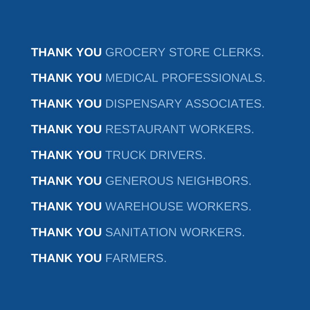 We'd like to welcome the beginning of a new month with gratitude for all of the amazing individuals who are keeping us going through these challenging times. Thank you!