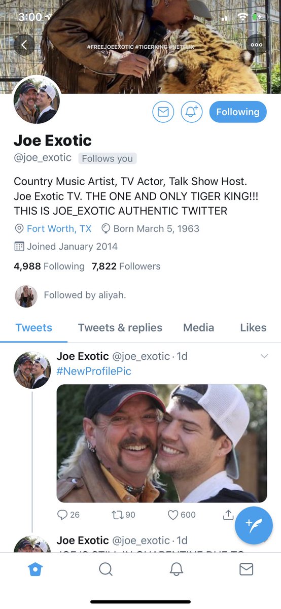 flyingfuller's tweet photo. @joe_exotic  throw some of that Netflix money at ur number one fan https://t.co/K7gyoyP4yA