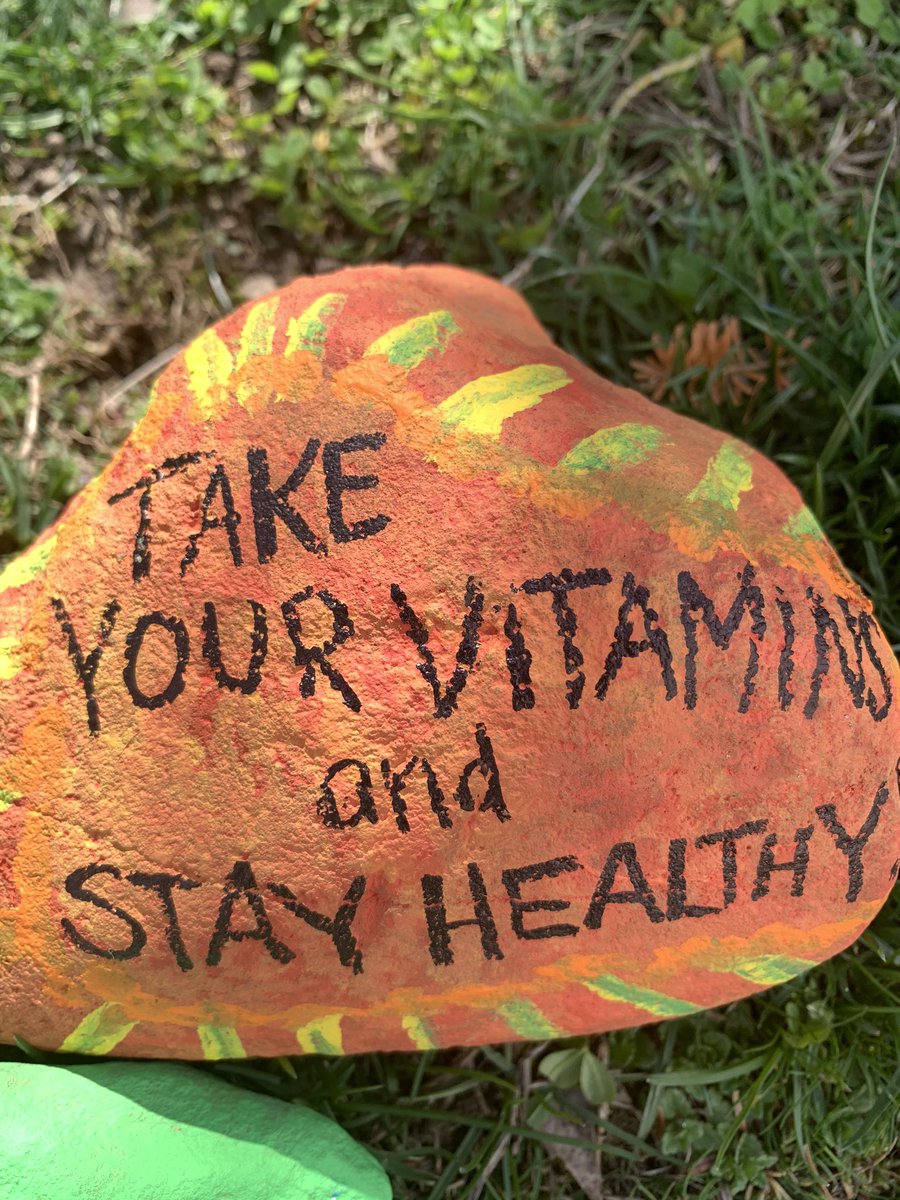 JillShaughness2's tweet photo. Painting inspirational rocks! #inspiring  #smile #takeawalk @ldalessandro15 @MargaretTruppa @MenloPark19 https://t.co/RGCe9s0Kr7