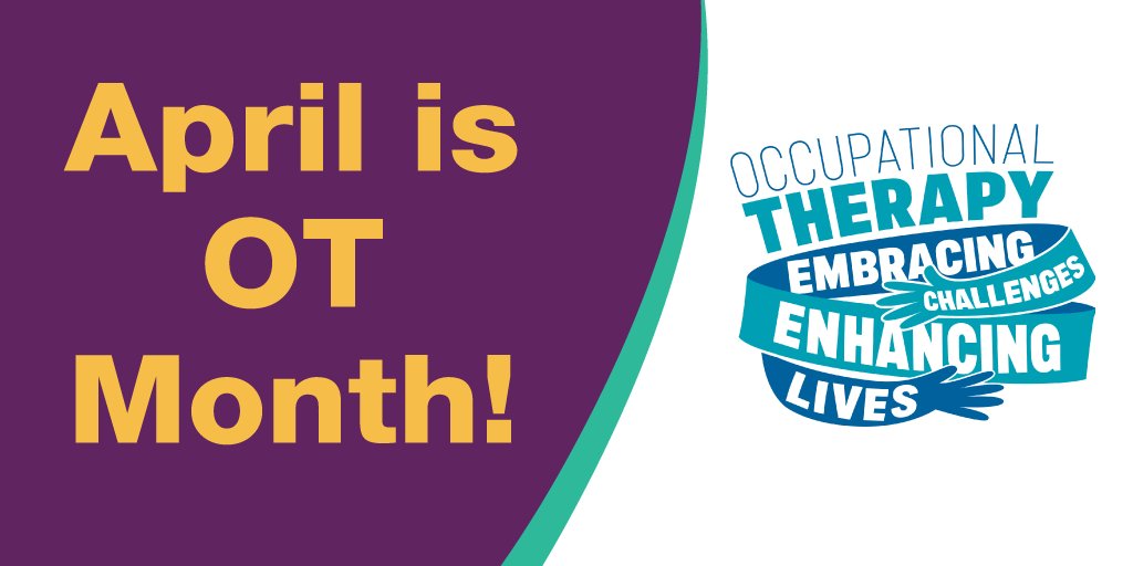 AOTAInc's tweet photo. While the spread of COVID-19 will change our #OTMonth celebrations, this April we will celebrate our profession, which continues to empower those around us, even in uncertain times. Read our "30 Days of Celebrating OT Month on Social Media" https://t.co/0VC58hUwsF https://t.co/Y6DvskGhyY