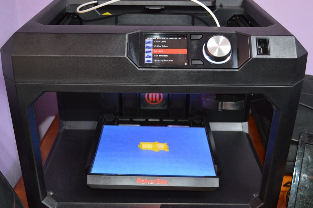 GraceKennedyGrp's tweet photo. This is a 3D Printer from GraceKennedy’s STEM Centre in Downtown Kingston. GK made the printer available to @mannishwaata &amp; the team from #CitizensResponseJamaica to make 3D visors for healthcare workers to equip them with Personal Protective Equipment (PPE) in light of COVID-19. https://t.co/dlZfyfFywm