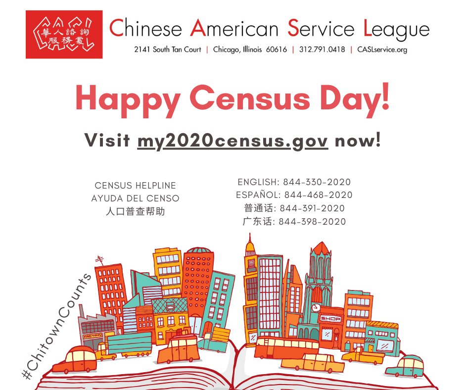 CASLmedia's tweet photo. You can fill out the #2020Census from the comfort of your own home! It has never been easier to respond on your own, whether online, over the phone, or by mail. https://t.co/6qyODNXUyy #AAPI2020 #CountUsIn2020 #ChitownCounts #ilcountmein2020 https://t.co/ZaCzcKD1Pb